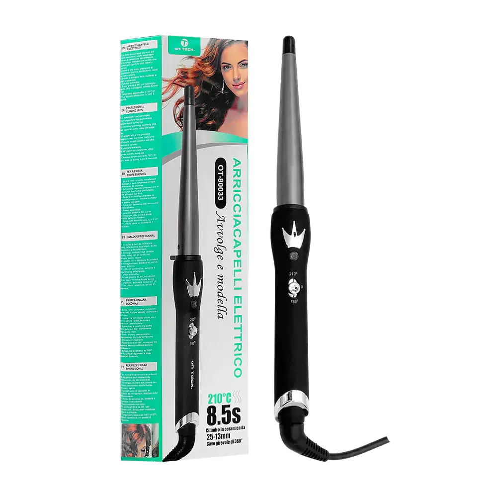 Ferro rizador de cerámica para el cabello, 2 niveles de temperatura / ot-80033