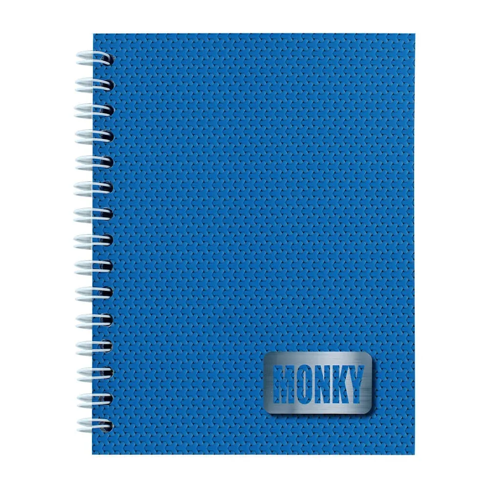Cuaderno monky forma francesa de pasta dura con 100 hojas en raya / 848827
