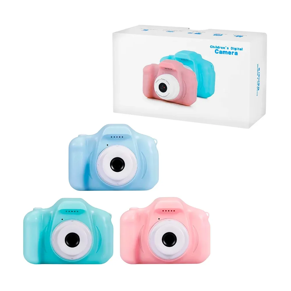 Cámara digital de plástico con ranura para sd, variedad de colores / Childrens digital / camera / zxj-2020