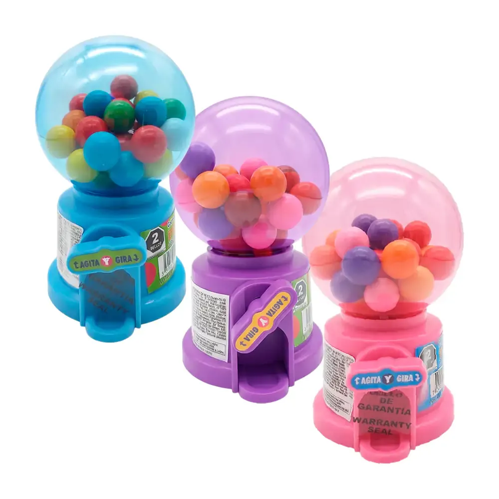 Mini máquina chiclera bondy gum dispensador de chicles, 35g, variedad de colores