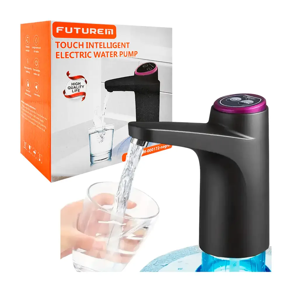Dispensador eléctrico recargable para agua con botón de apagado y medida 600ml