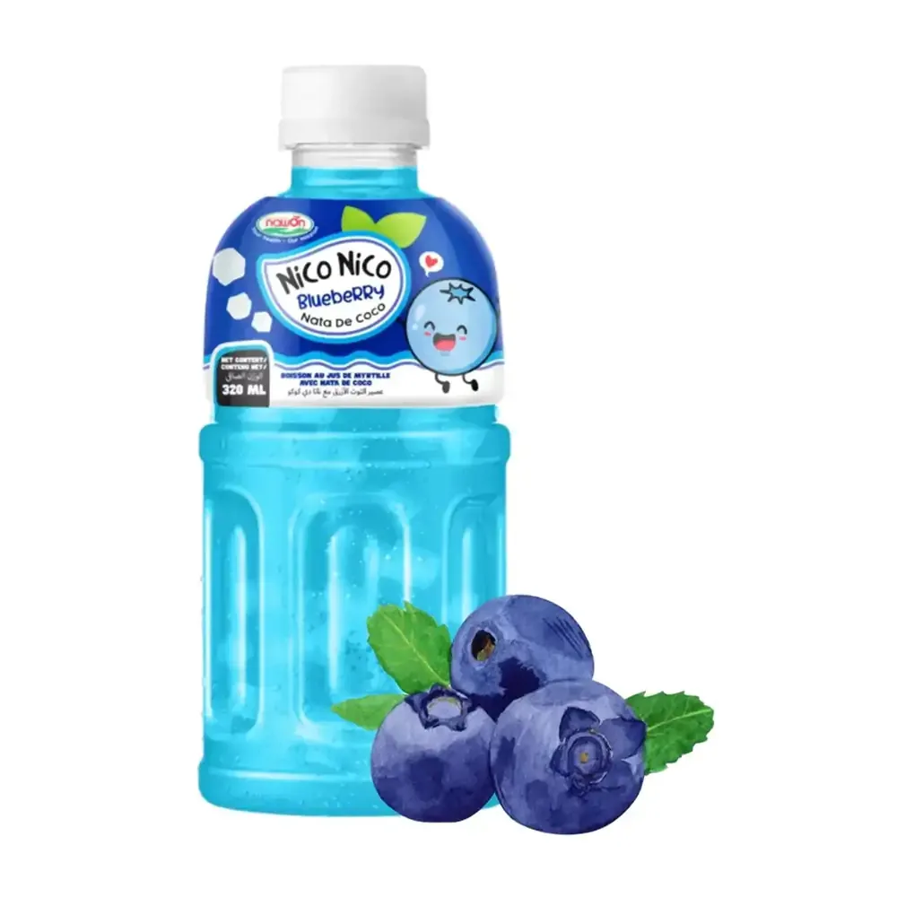 1pza bebida nico nico nata de coco con 30% sabor mora azul, 320ml / 706181