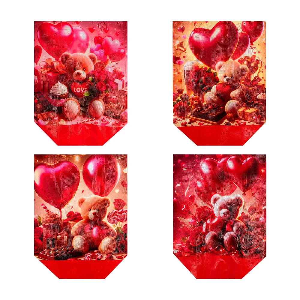 Bolsa ecológica con diseño de San Valentín, 22x29x13, variedad de modelos