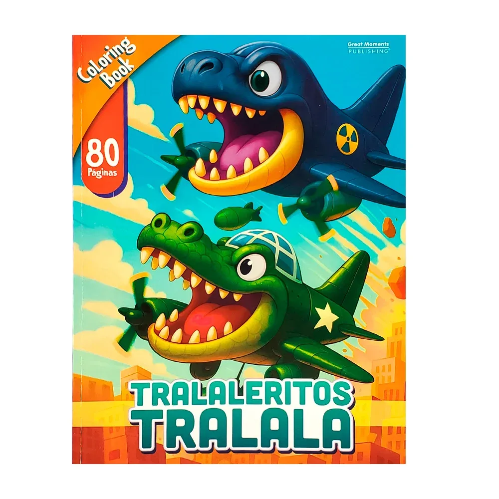 Libro para colorear chico interactivo tralaleritos tralala con 80 páginas