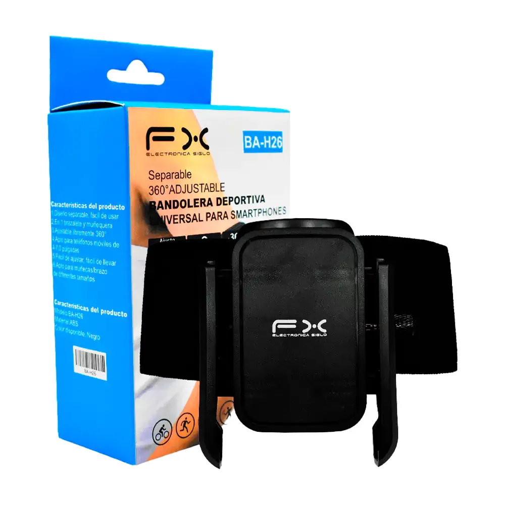 Brazalete para deporte ajustable con soporte para celular / ba-h26
