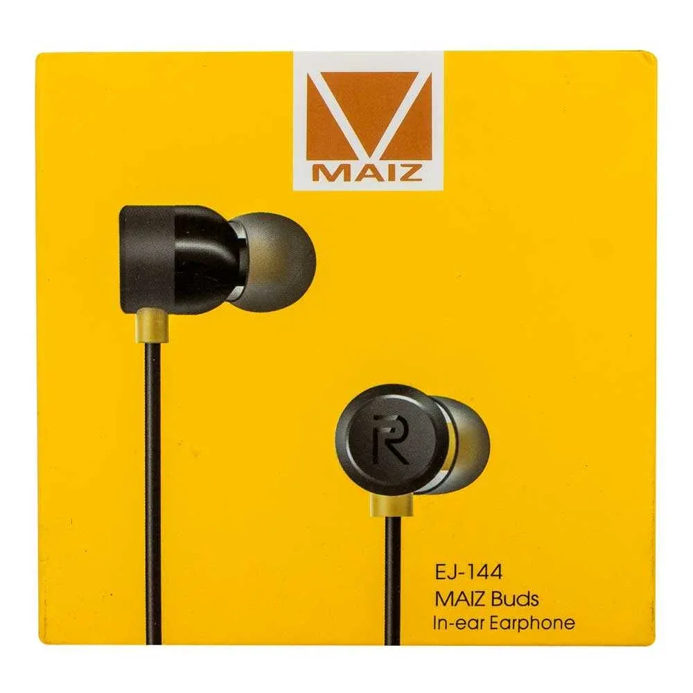 Audífonos alámbricos maiz con controlador de volumen, almohadillas de silicona y entrada jack de 3.5mm / ej-144