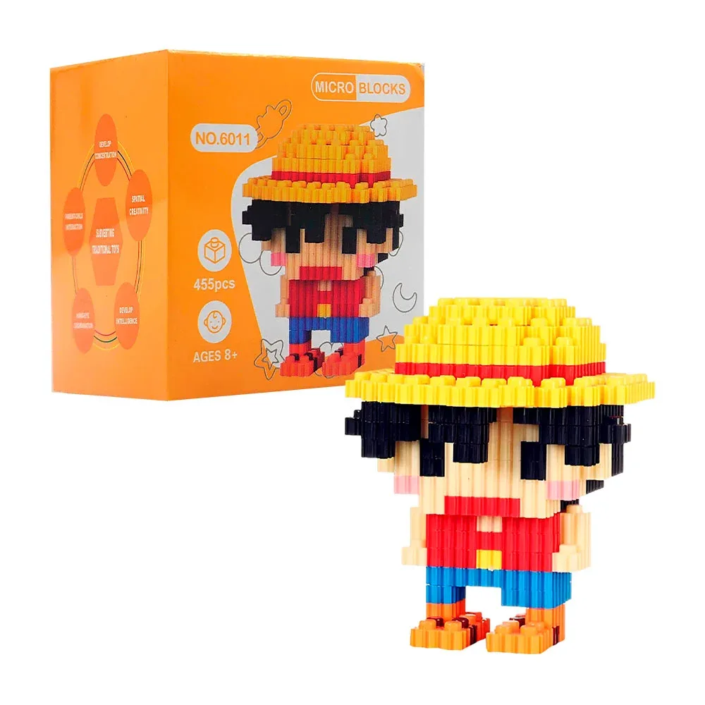Figura armable micro blocks con 455 piezas, diseño de pirata / magic block