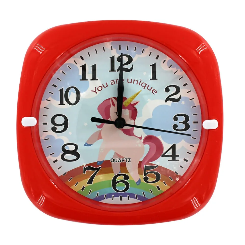 Reloj de pared 17cm con diseño de unicornio ep30732