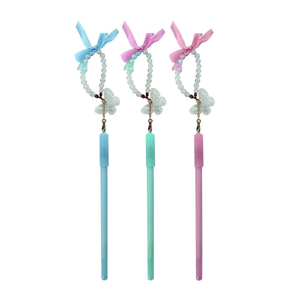 1pza Pluma de gel + pulsera tornasol, variedad de diseños hz-20-1