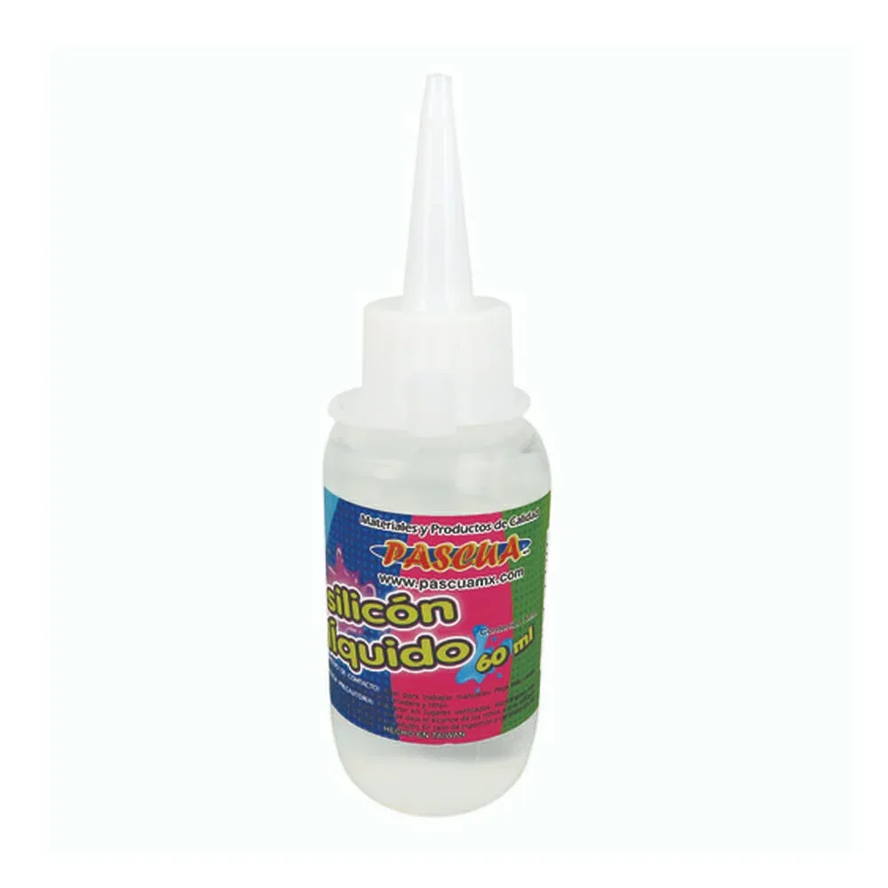Bote con silicón líquido frío pascua transparente 60ml