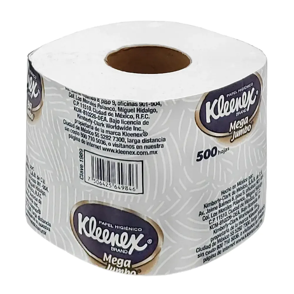 1pz papel higiénico kleenex 500 hojas dobles / 1989