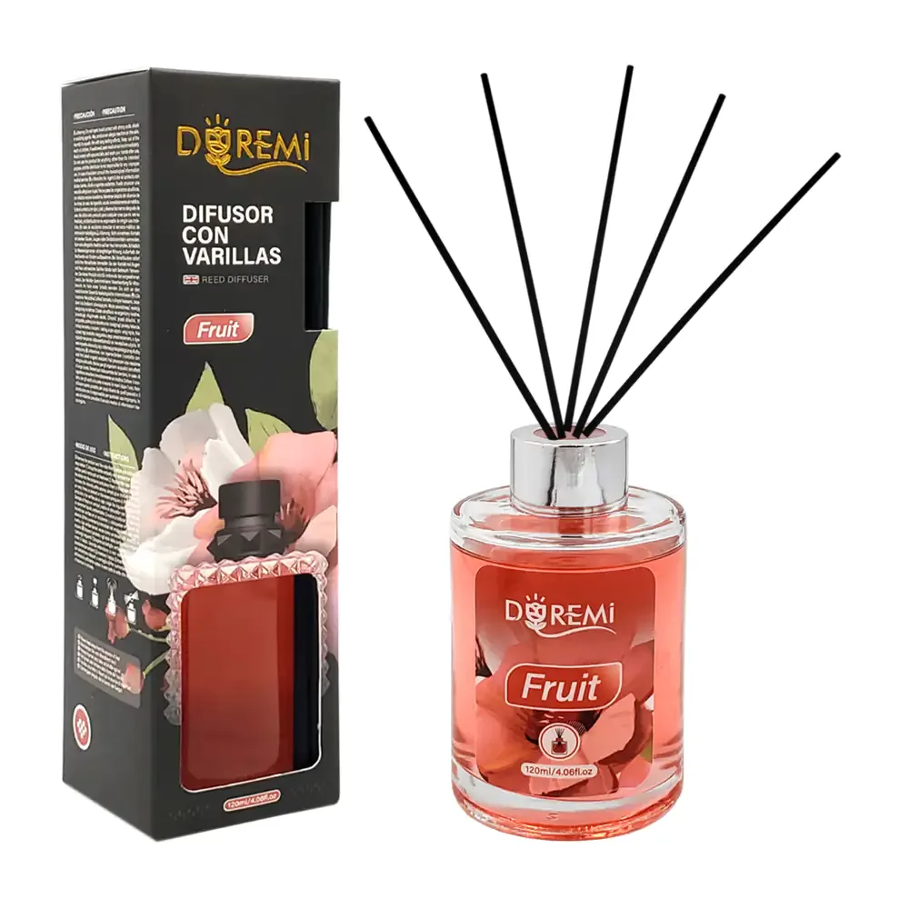Aromatizante - difusor con varillas en frasco de 120ml, aroma fruit / 426691