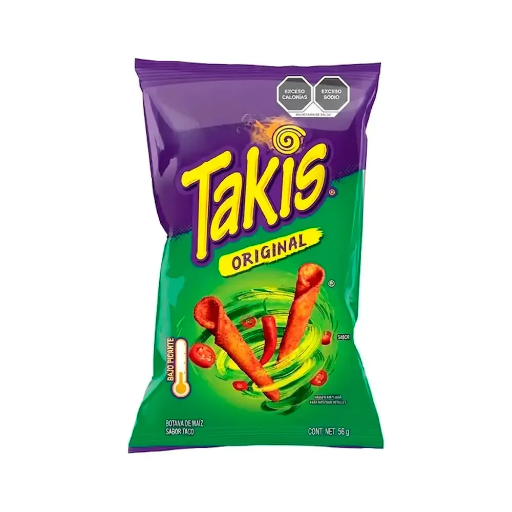 1pza Bolsa de papas takis barcel sabor taco original de 56g / 164370