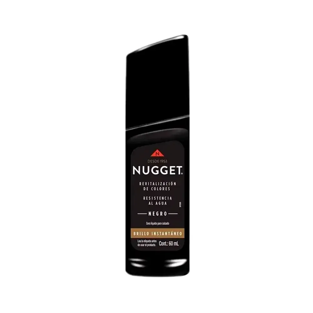 1pz Cera líquida nugget color negro de 60ml para calzado / 743121