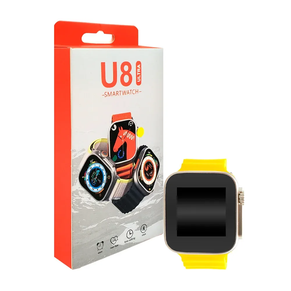Smart watch u8 ultra cuadrado + correa intercambiable, variedad de colores