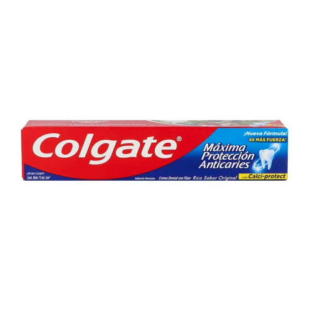 Pasta dental colgate, máxima protección anti caries, 75ml / 09179 / 25353m