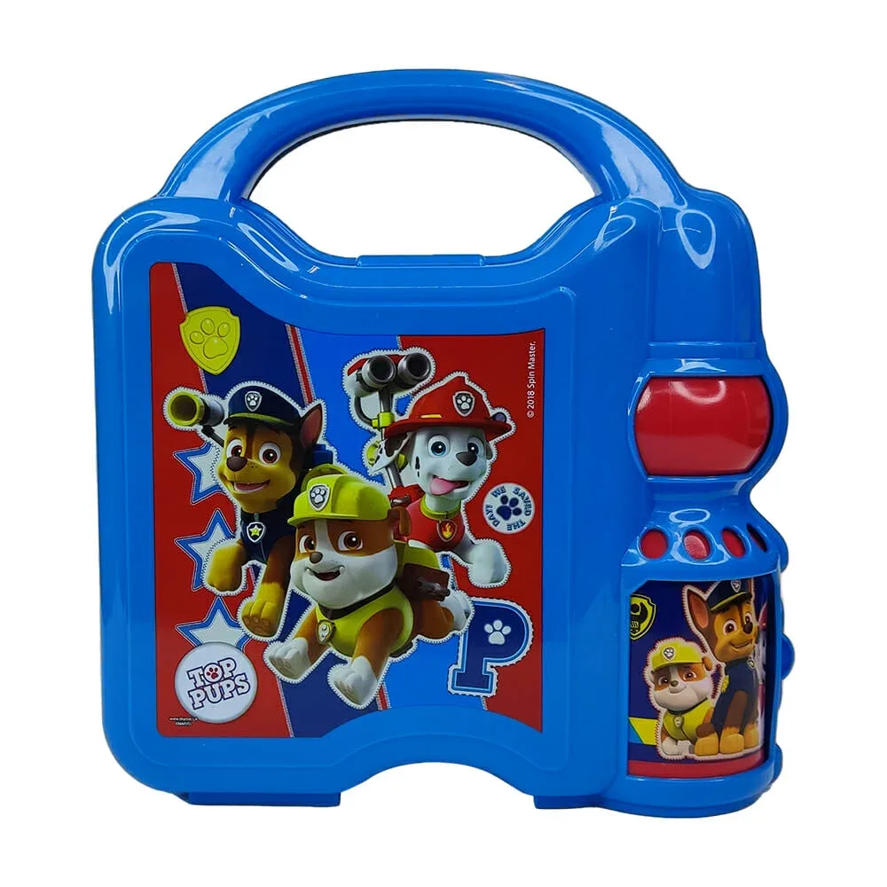 Lonchera de plástico con botella y diseño delos paw patrol plc-6851