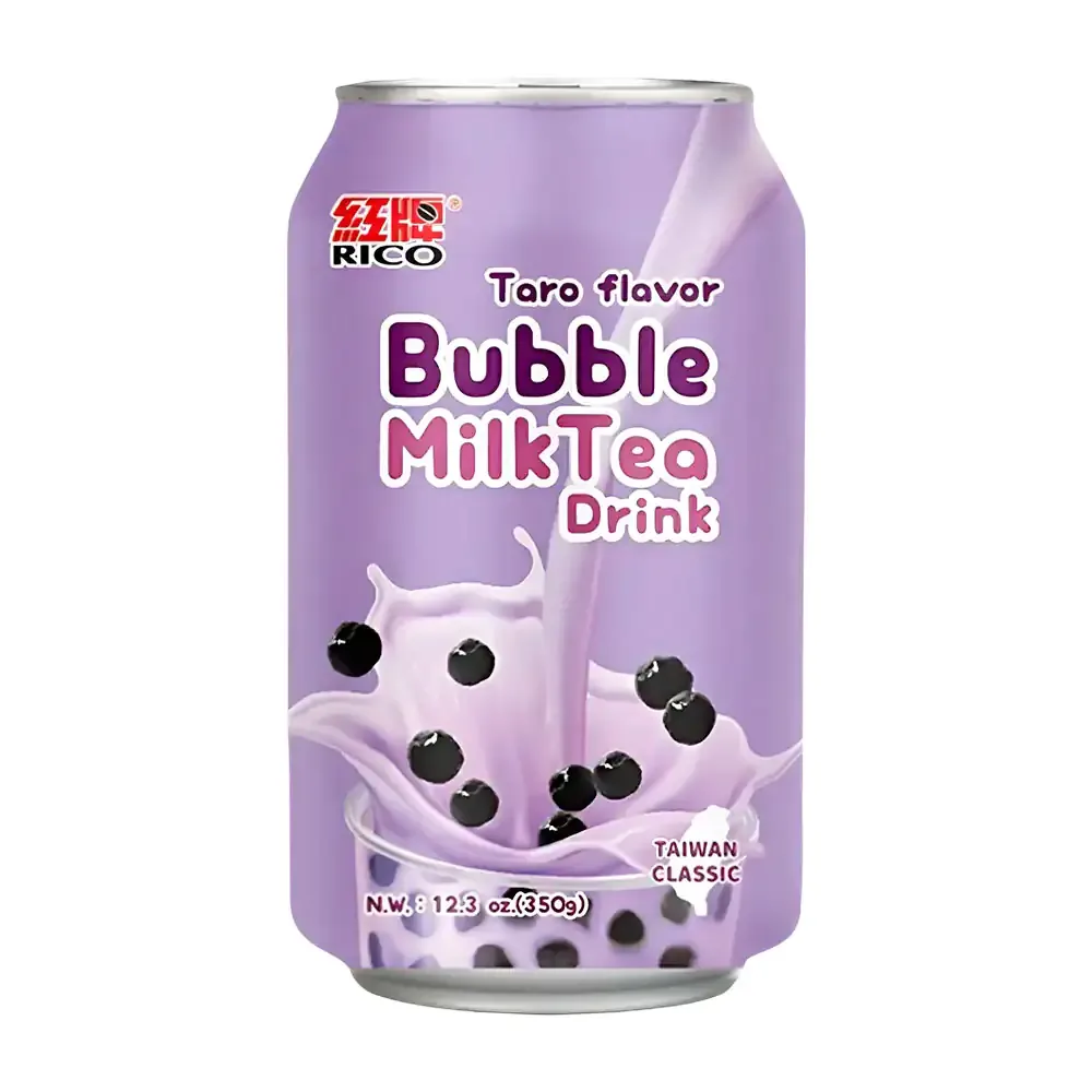 Bebida coreana en lata bubble tea drink con sabor a taro de 350ml