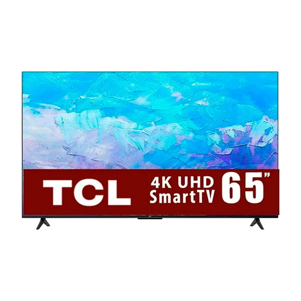 Pantalla smart tv tcl de 65 pulgadas con roku tv, 4kuhd / 65s451