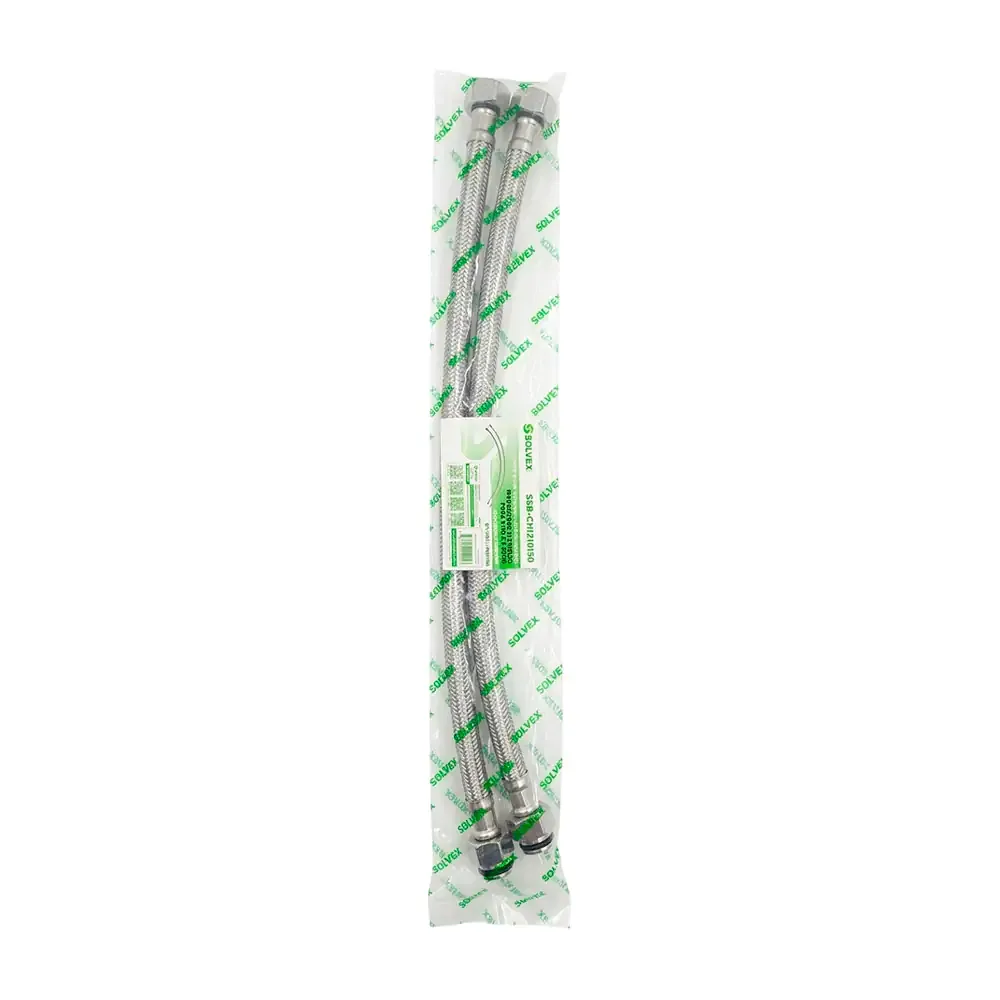 Paquete con 2 mangueras flexibles para monomando, 2in x m10 x 1in x 50cm / ssb-ch1210150