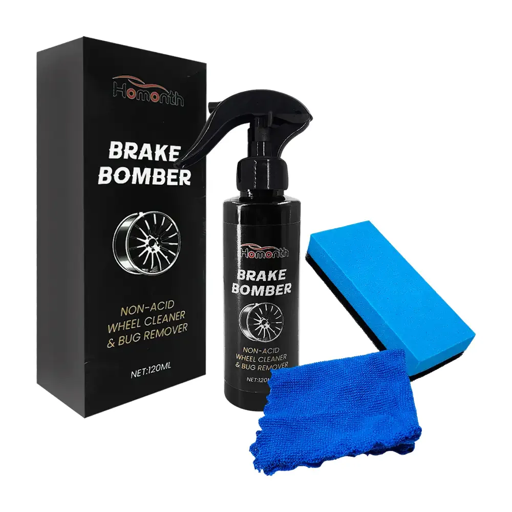 Limpiador brake bomber para rines y llantas con capacidad de 120ml, elimina insectos
