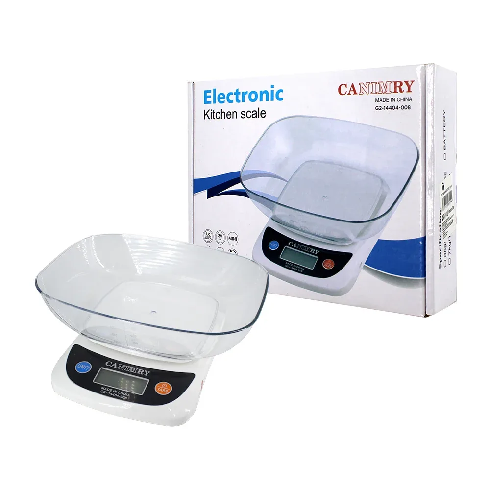 Báscula digital con tazón cuadrado / electronic kitchen scale canimry 16119