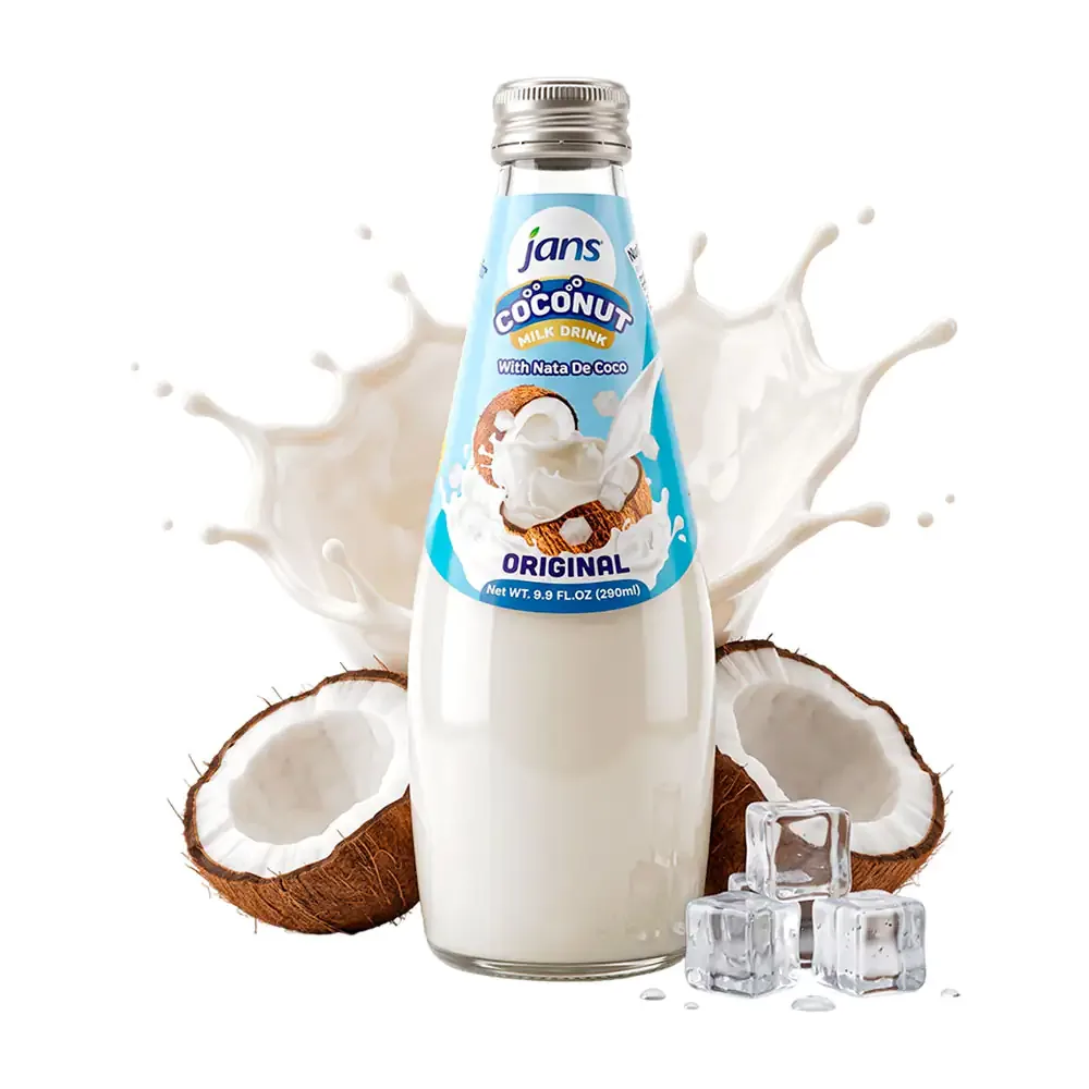 Bebida jans coconut sabor original con nata de coco, 290ml