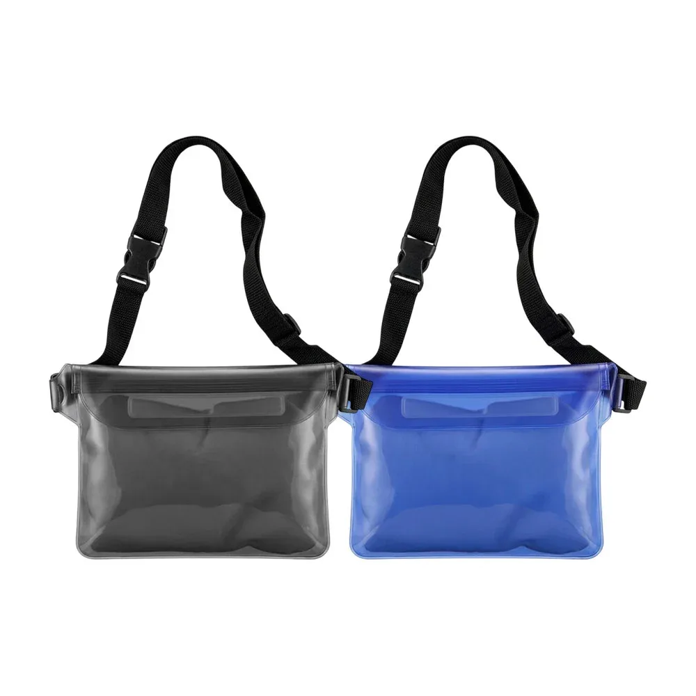 Cangurera impermeable de plástico con cierre ziploc 21.5x22.5, variedad de colores / jsl-7303