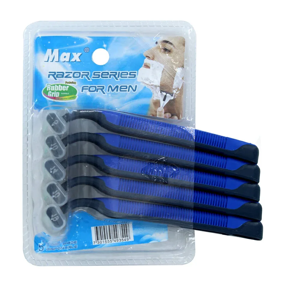 Paquete con 5 rastrillos max series for men de triple navaja / 10465