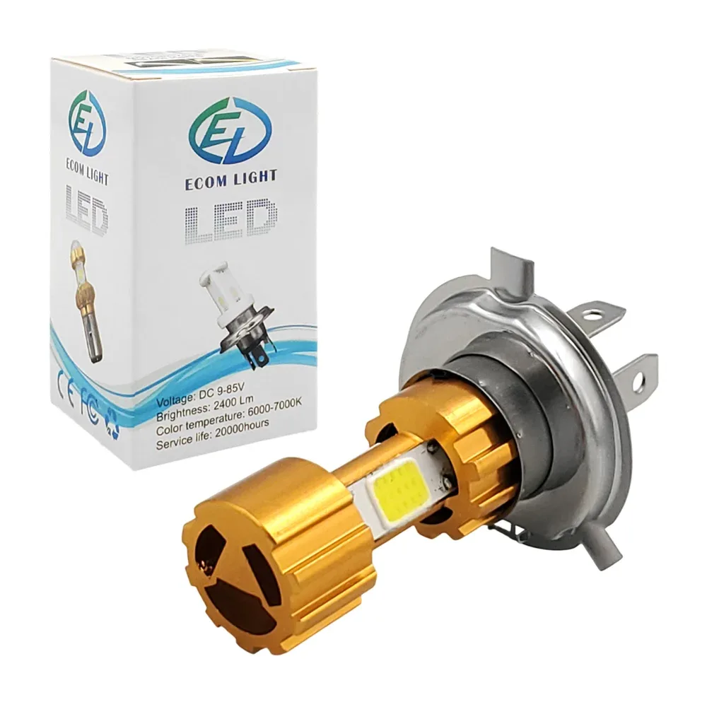 1pz Foco de repuesto grande de 2400 lumen para faro de automóvil, dc 9-85v