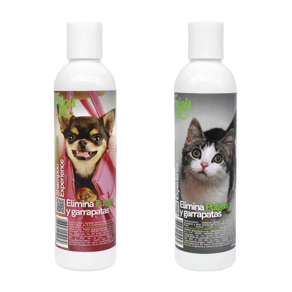 Shampoo fripis para eliminar pulgas y garrapatas de mascotas, 250ml / 450479