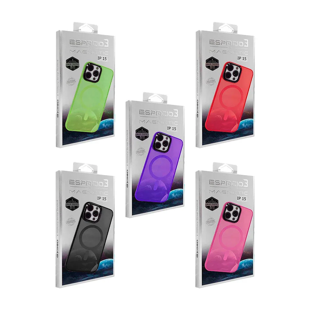 Funda protectora de plástico para iphone con detalles brillantes y función de magsafe, variedad de modelos