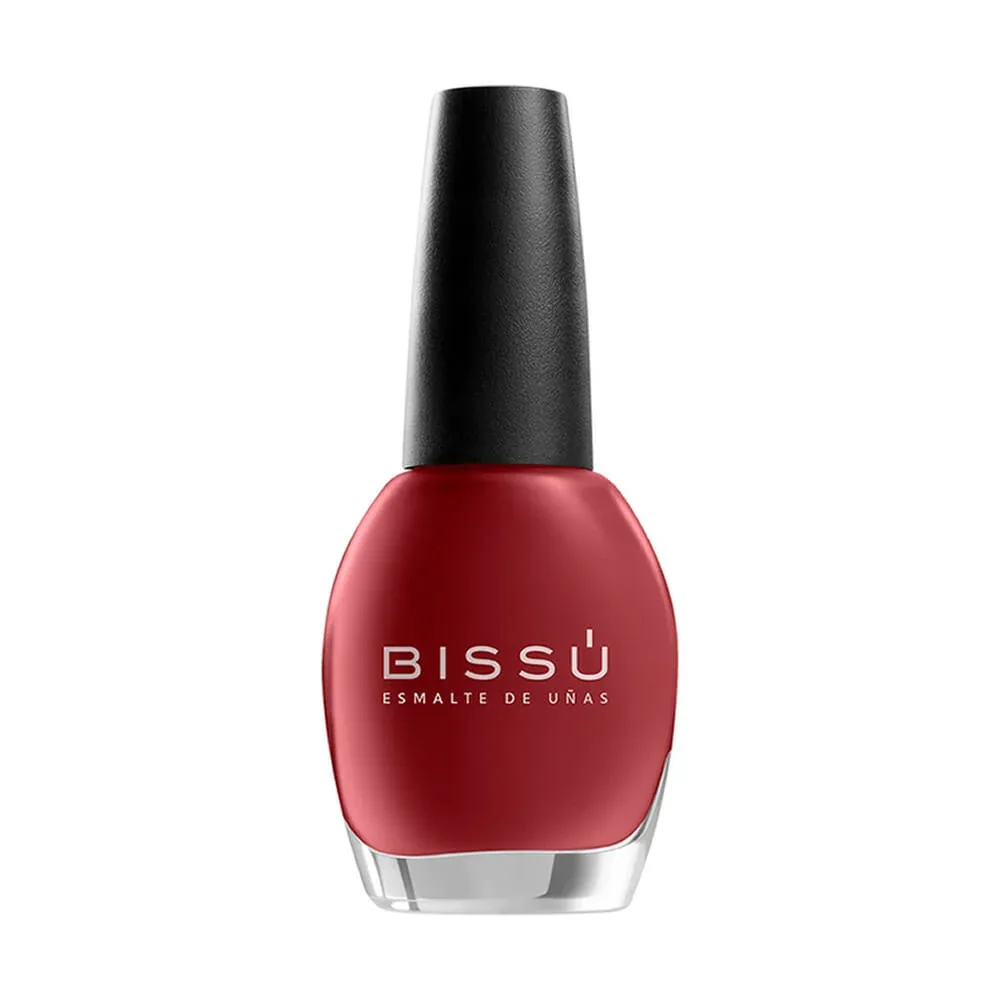 1pza Esmalte bissú para uñas, tono 087 rojo tulipán 15ml / b008299