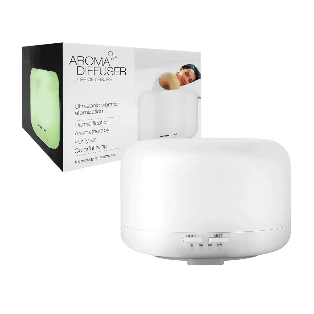 Humidificador de 300ml 4en1 con luz led, aromaterapia + purificador de aire