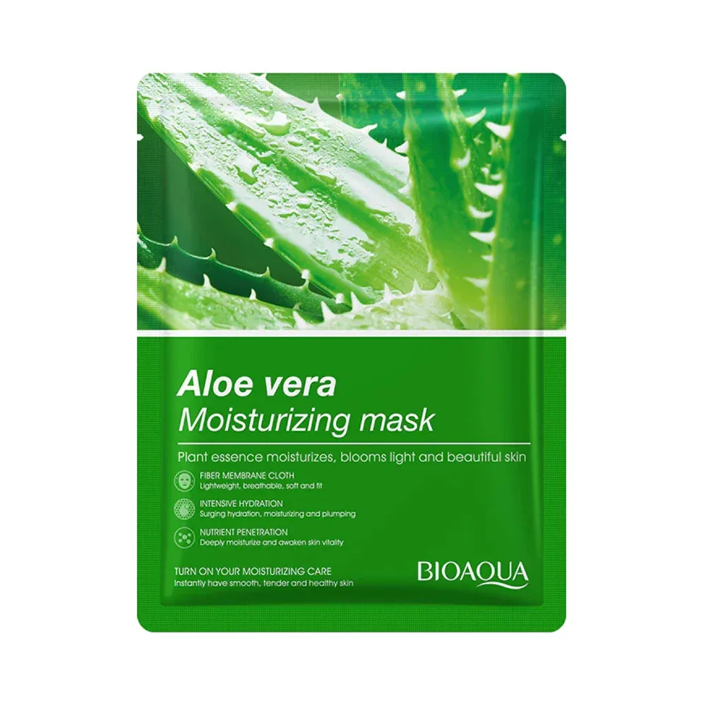 Mascarilla facial nutritiva bioaqua con extracto de aloe vera, 25g / bqy81655