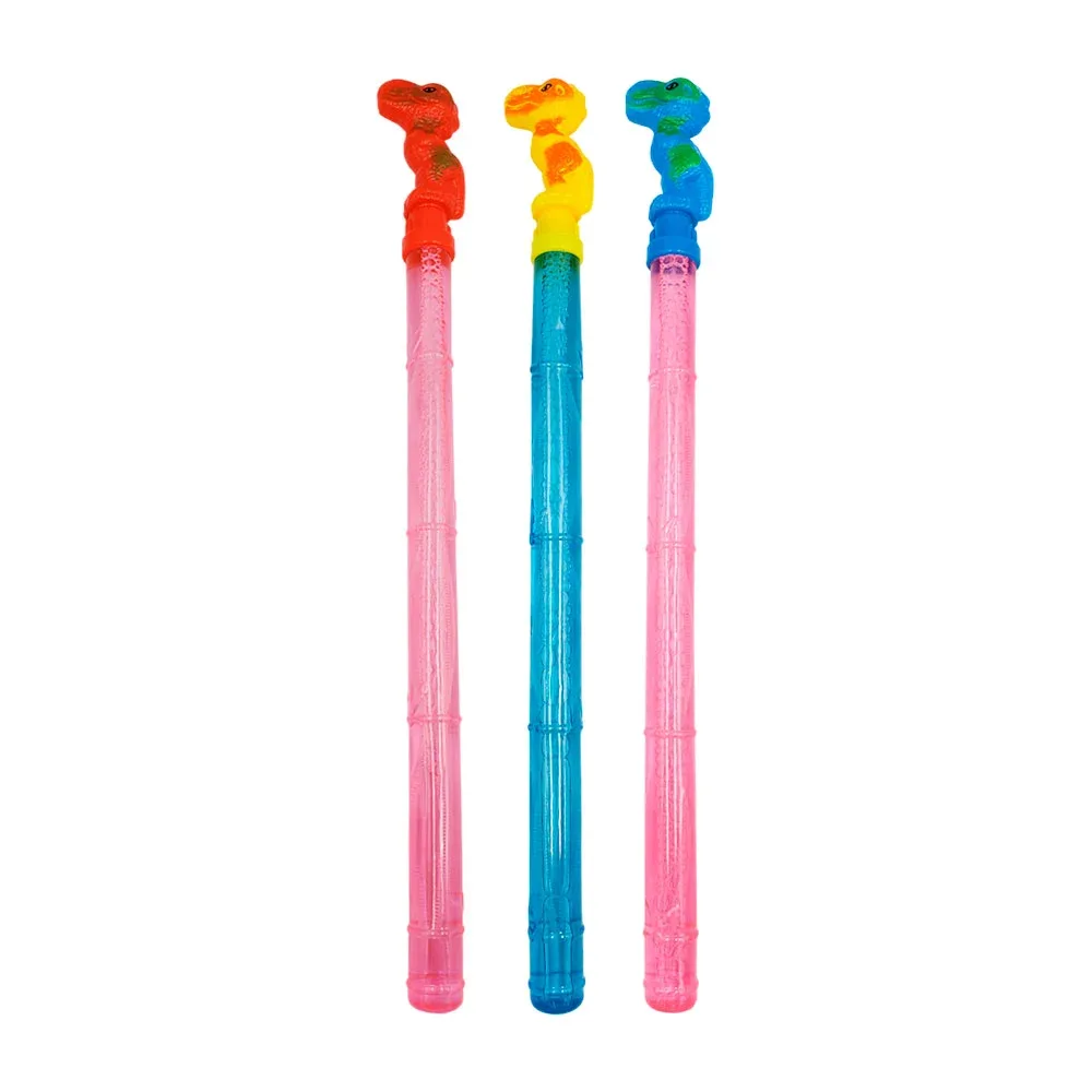 1pz vara gigante con jabón para burbujas + dinosaurio, variedad de colores