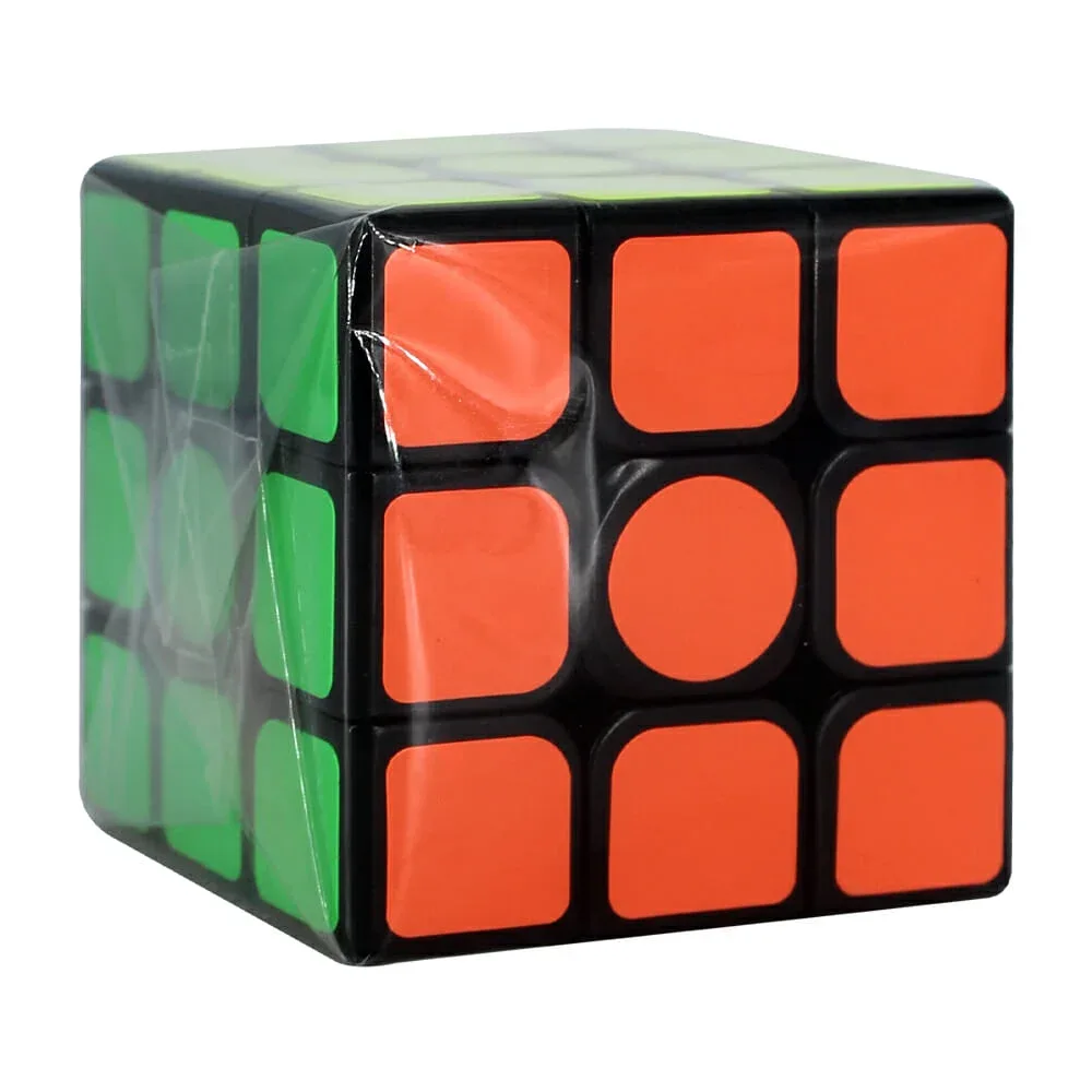 1pza Cubo rubik 3x3x3 fondo negro y stickers de colores, variedad de colores / y-0107-3