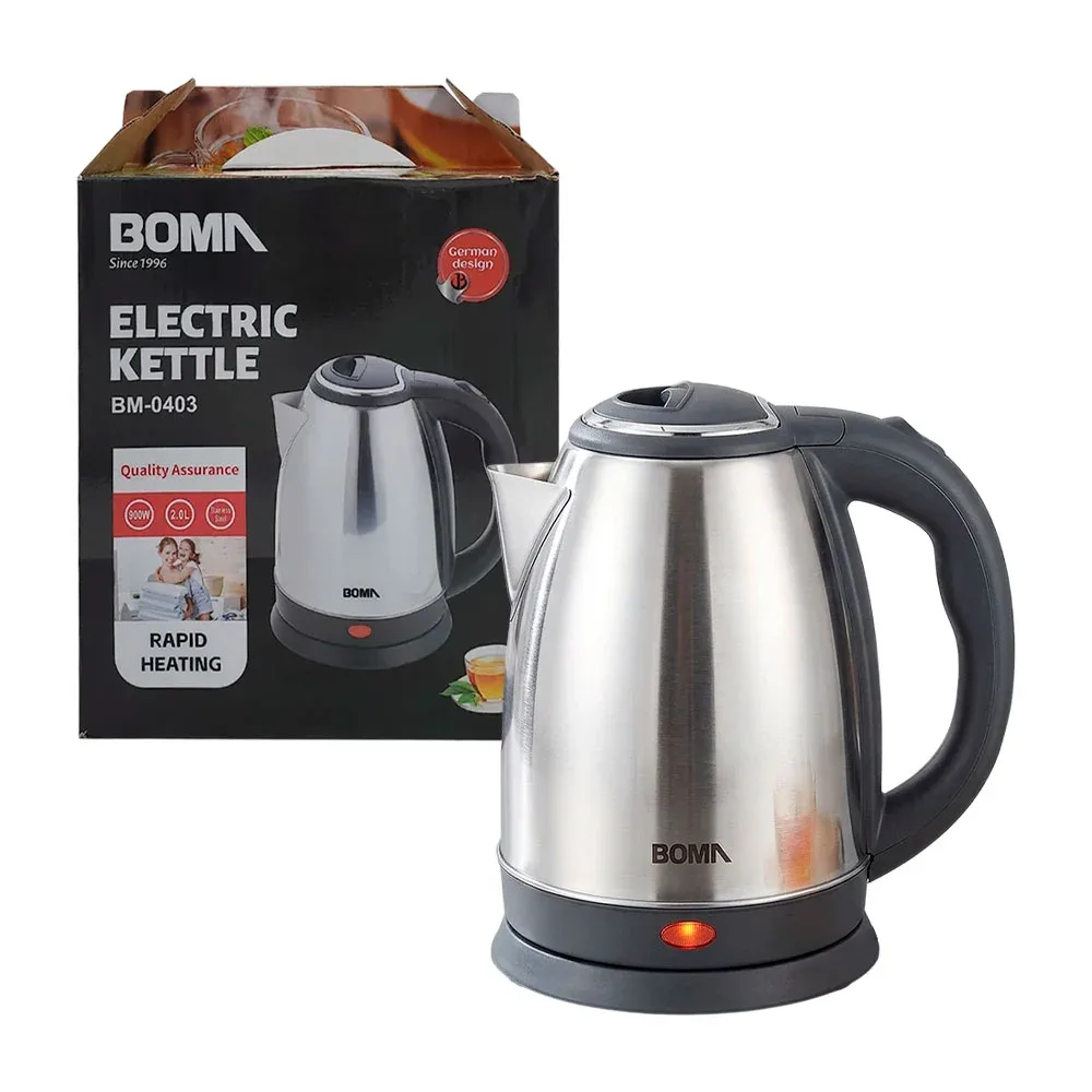 Cafetera eléctrica boma de acero inoxidable con capacidad para 2l / bm-0403