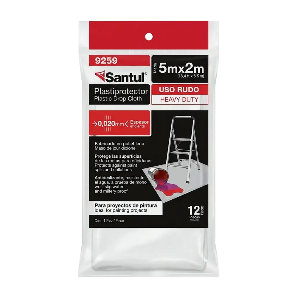 1pza Protector de plástico / plastiprotector santul de uso rudo para 5mx2m de área / 9259