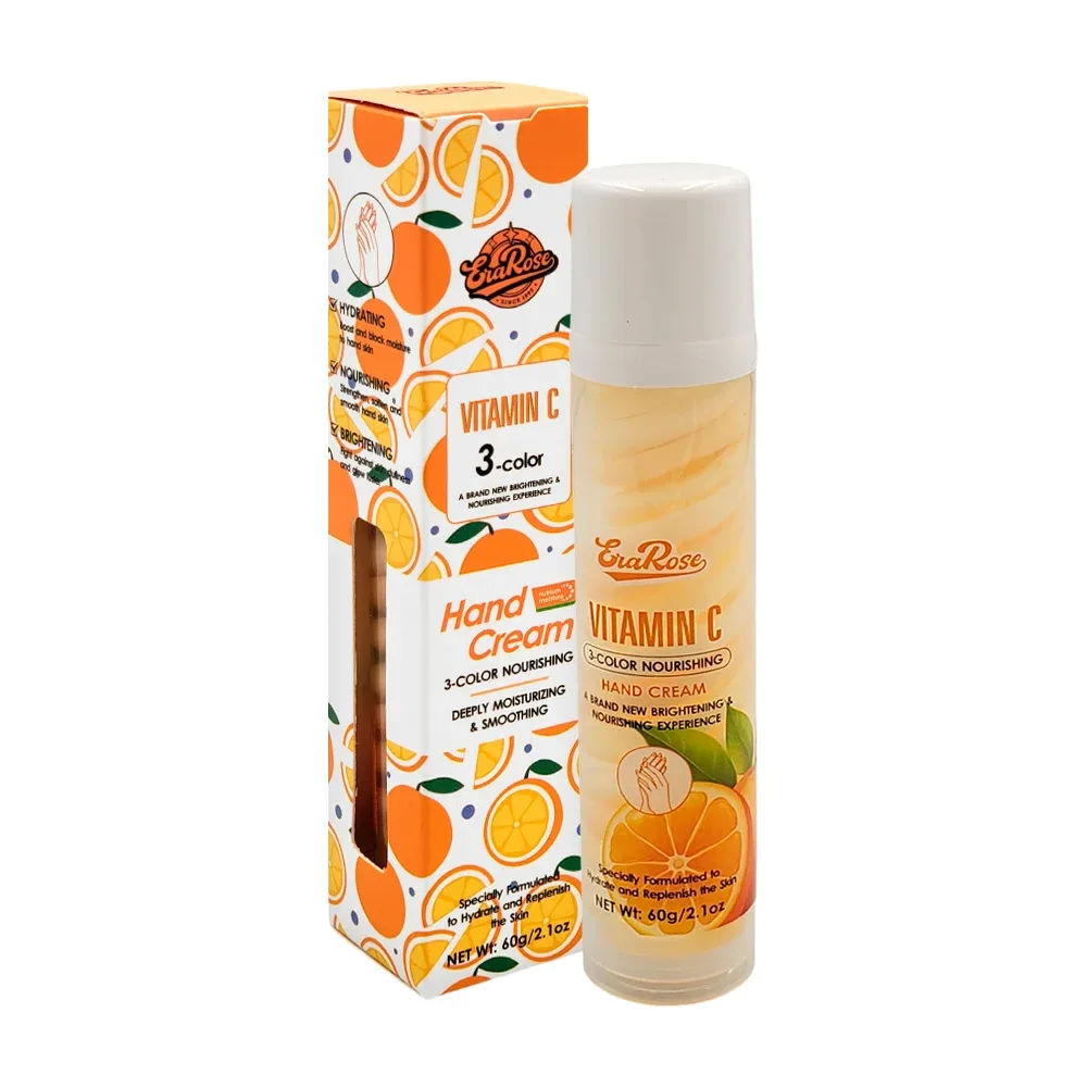 Crema de 3 colores con extracto de vitamina c para manos, 60g / hand cream 8064