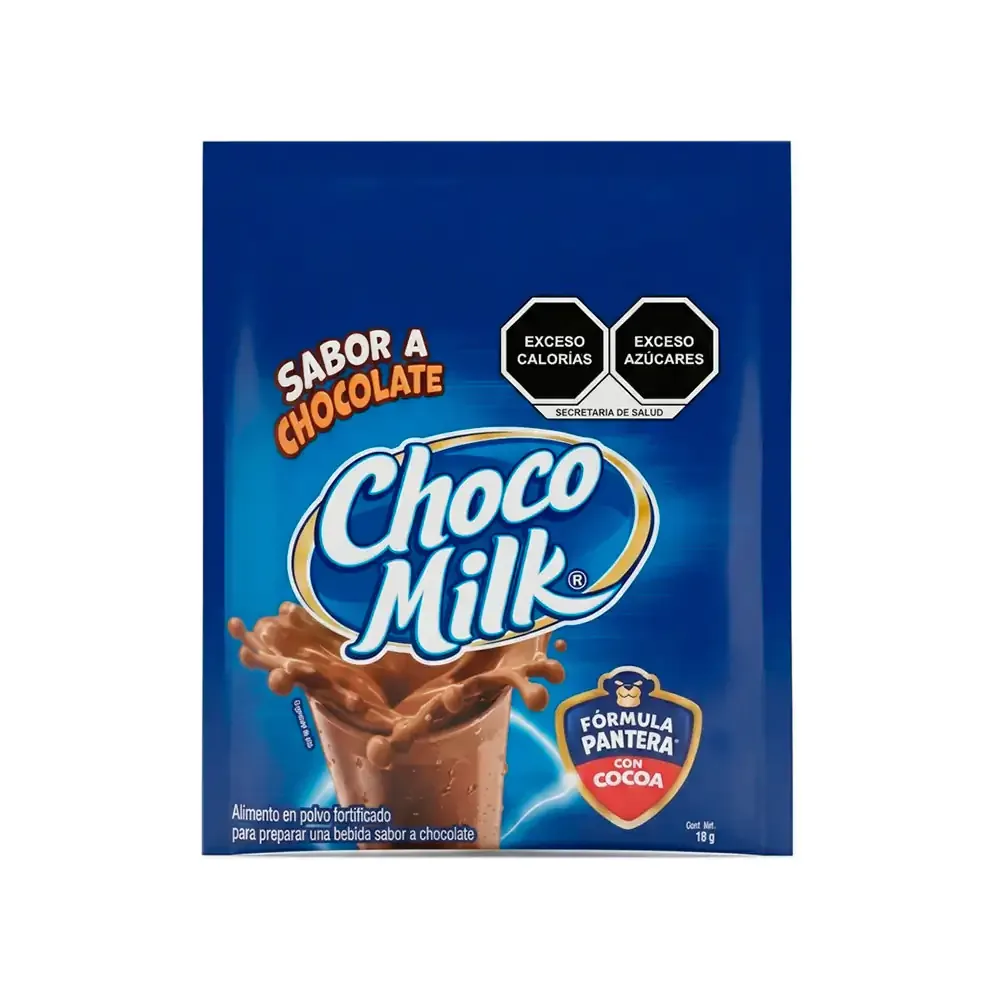 1pz Sobre choco milk, polvo para preparar bebidas, sabor chocolate, 18g / 815867