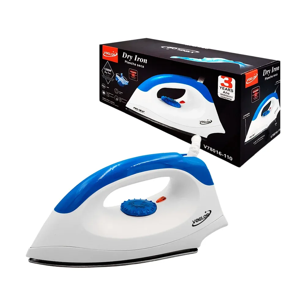 Plancha para ropa para planchar en seco, 1200w, temperatura ajustable/v78016-110