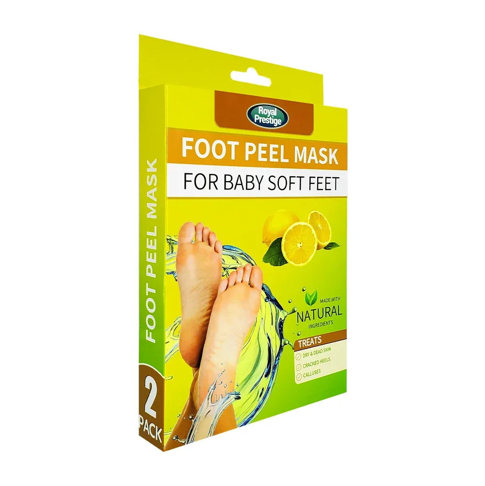 Par mascarillas exfoliantes de limón con ingredientes naturales para pies / foor peel mask / 13053