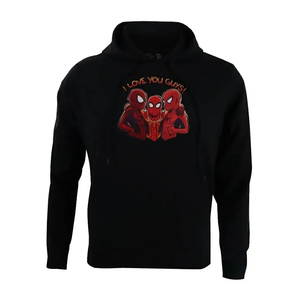 Sudadera de niño con diseño de spider-man i love you guys! color negro / nwh4b variedad de tallas