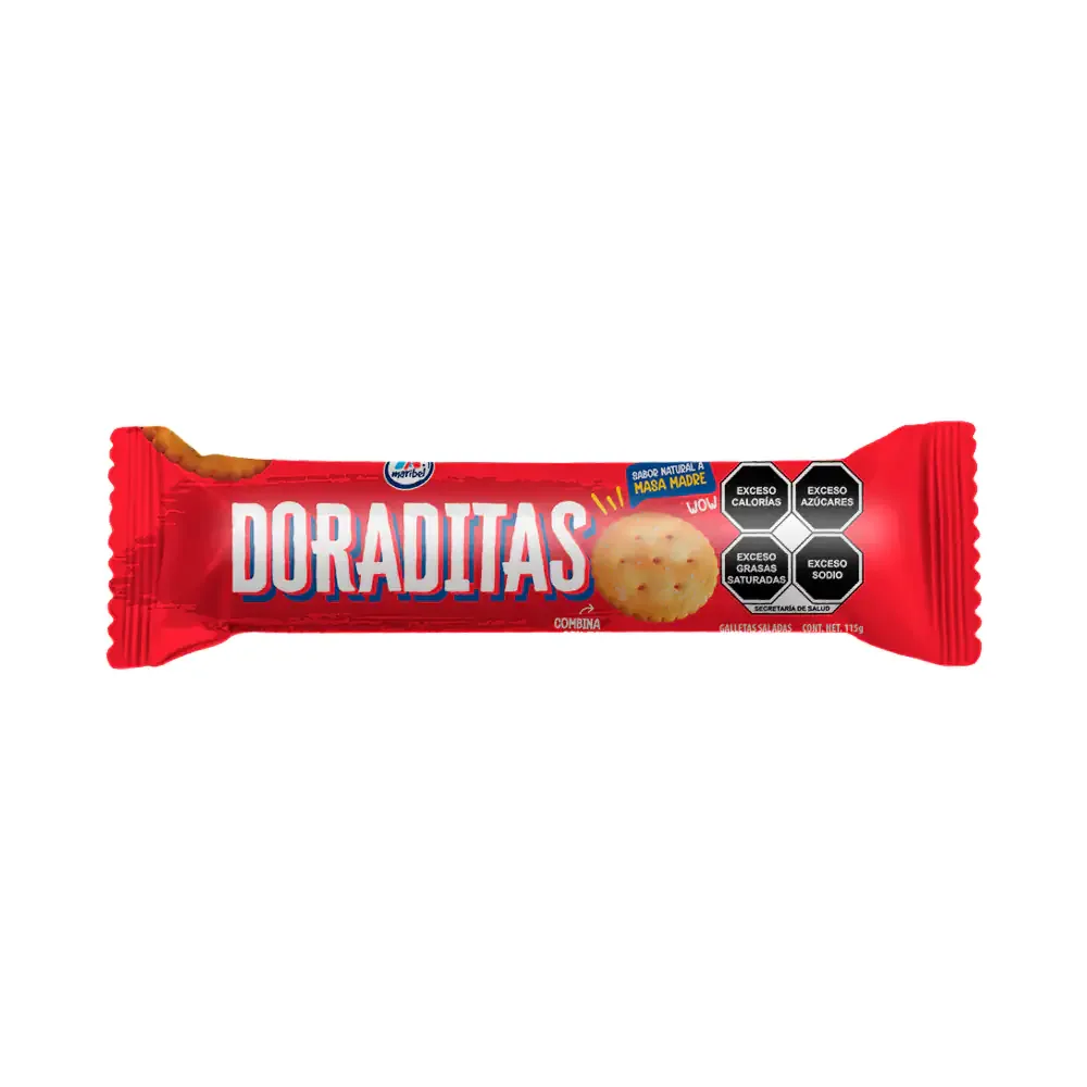 Paquete de galletas doraditas, galletas saladas, 115g / 000112