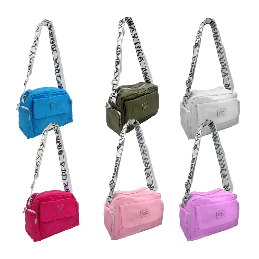 Bolsa de dama byl, 4 compartimentos, cierre plateado, placa decorativa + correa