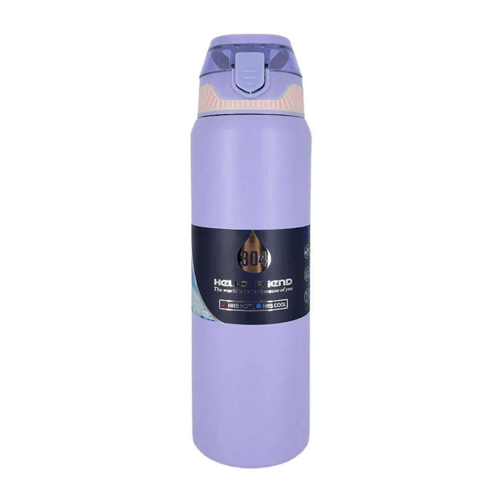Termo liso de acero inoxidable y capacidad de 1000 ml, variedad de colores / stainless esteel bottle