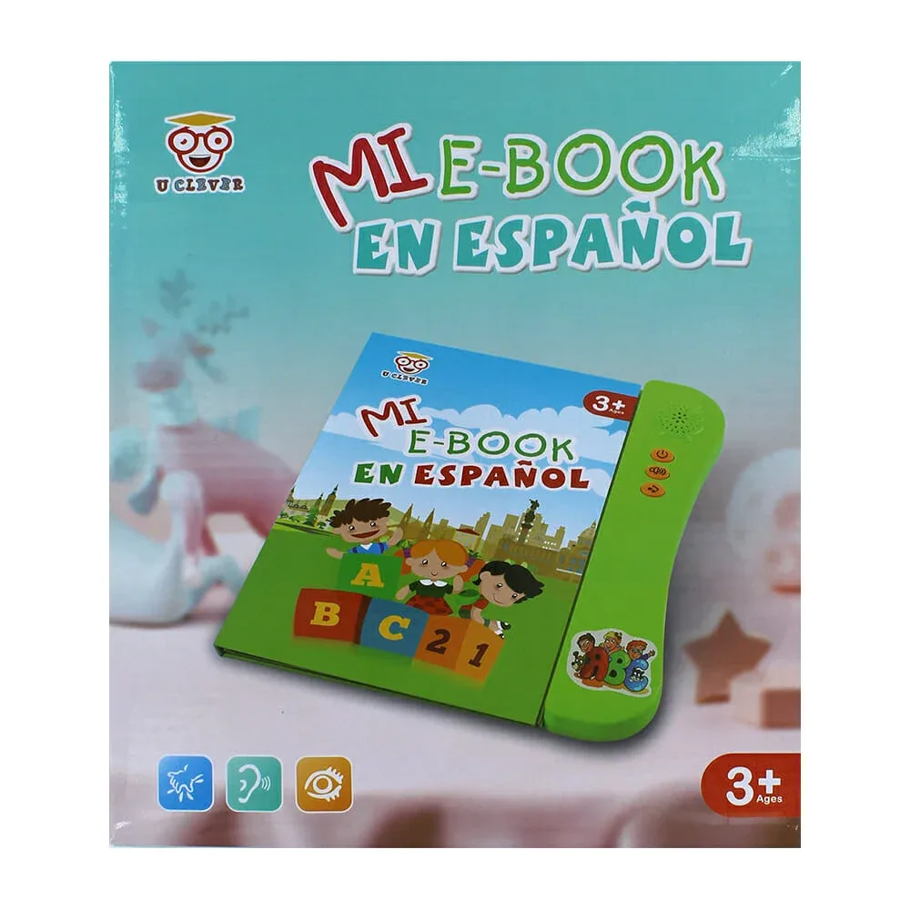 Juguete interactivo con sonido mi e-book en español para aprender palabras / 11510