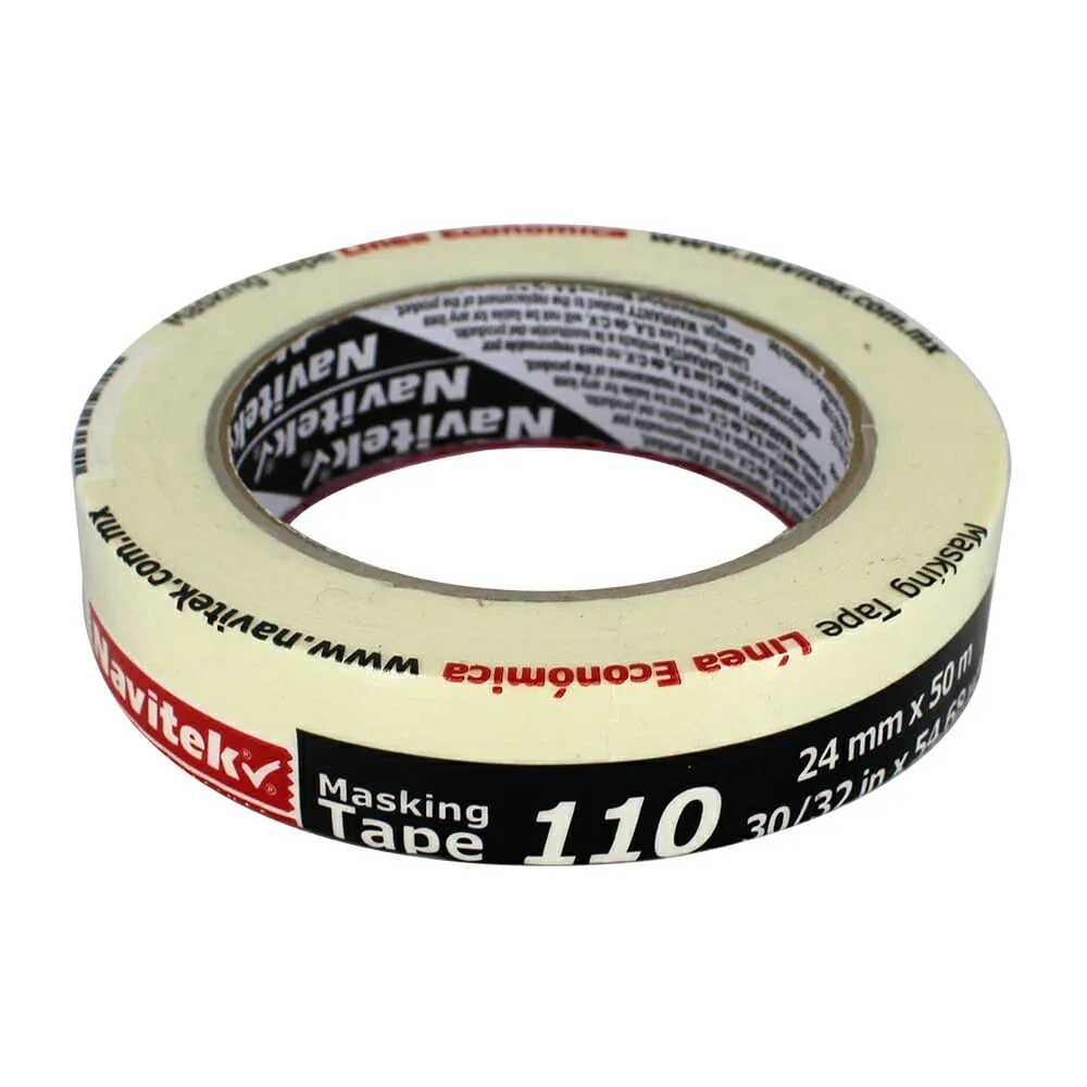 1pza Cinta masking tape navitek de 50 metros con ancho de 24mm / 531340