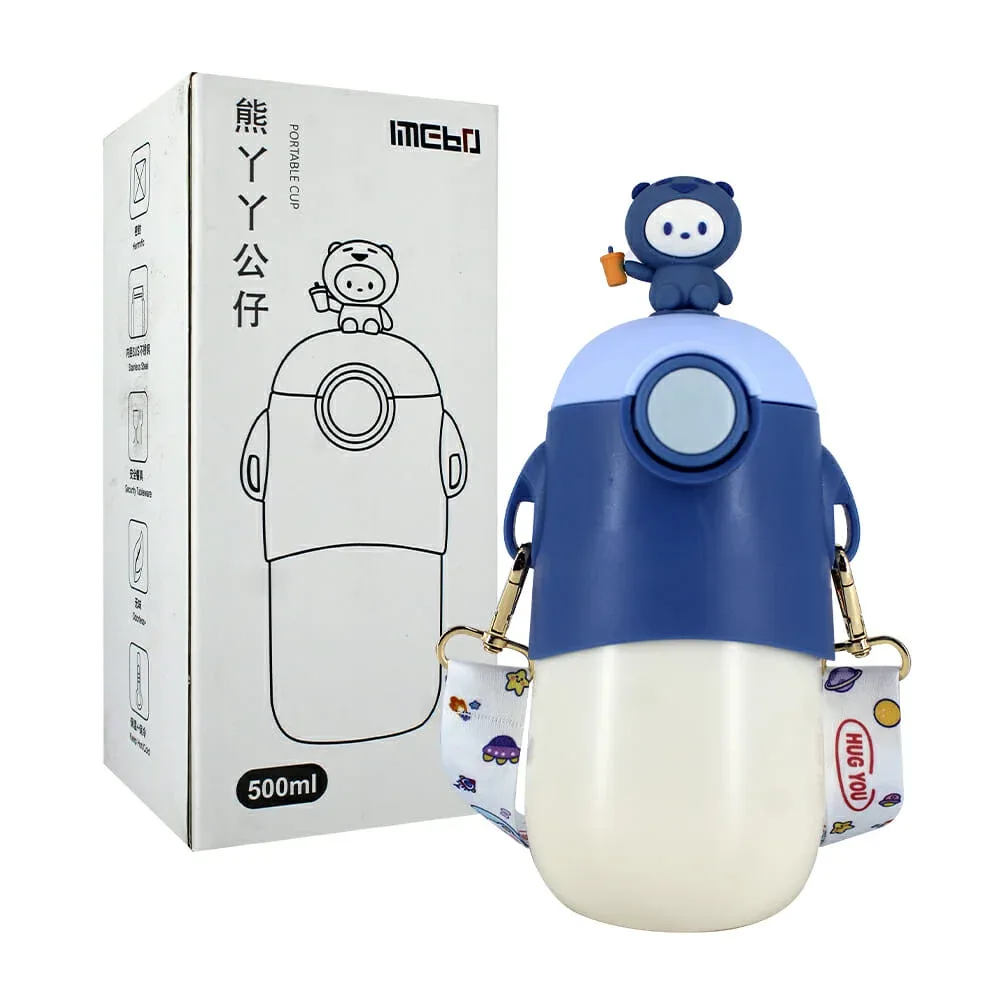 Termo personalizable de acero inoxidable 500ml, variedad de accesorios / portable cup / 8025